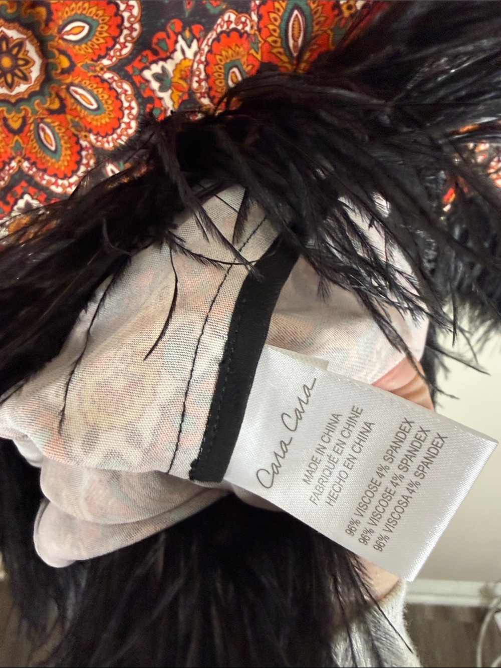 Cara Cara Scarf Medallion Chai Tea Vida Mini Dress - Picture 7 of 8
